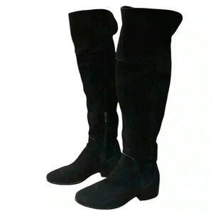 VINCE CAMUTO Kochelda Over the Knee Boot Black Suede Size 8
